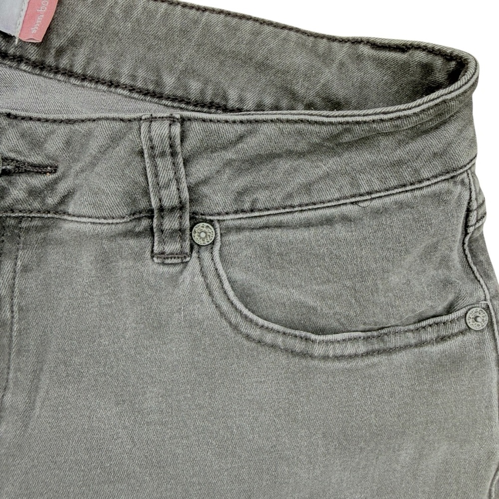 CAbi Slim Boot Cut Jeans Women's 12 Charcoal Gray Black #3042R - Picture 5 of 9
